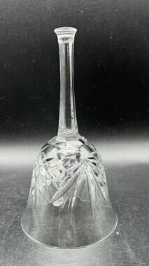 Beautiful Rare Gorham cut Glass crystal Christmas bell No Box -A96